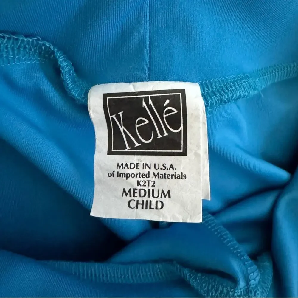 Kelle Turquoise Jacket And Wide Leg Pant Set size Medium Child